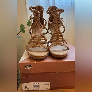 Fergalicious Biscuit Braided Sandals